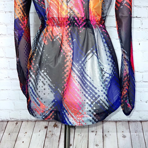 🚫SOLD! •🏃‍♀️NWOT |•ATHLETA•| Lava Hype Run Multicolor Jacket 🏃‍♀️ - Picture 10 of 16